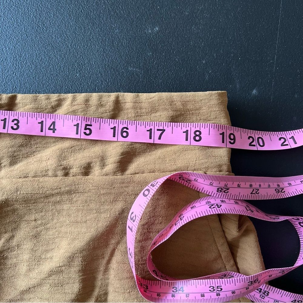 Nine West Camel Tan Brown Wide-Leg Crop Pants size XL - Picture 7 of 8
